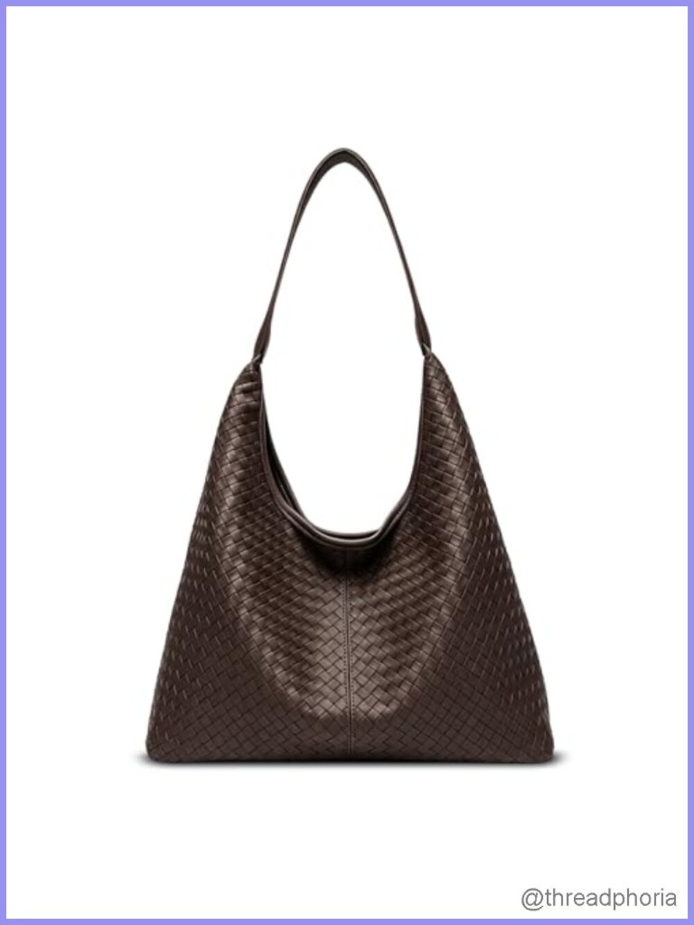 Vegan Leather Woven Tote Bag Textured Hobo Purse for Women